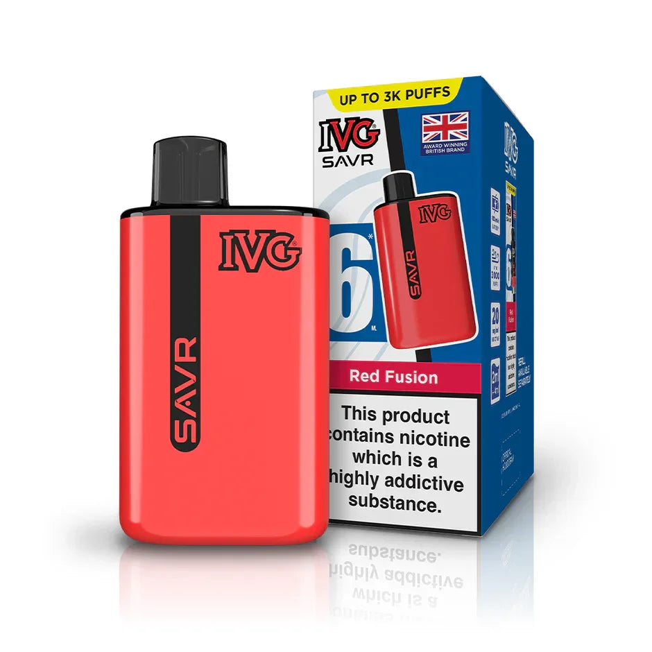 IVG SAVR Vape Kit Red Fusion Flavour