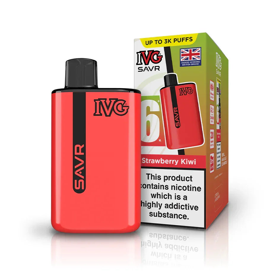 IVG SAVR Vape Kit Strawberry Kiwi Flavour