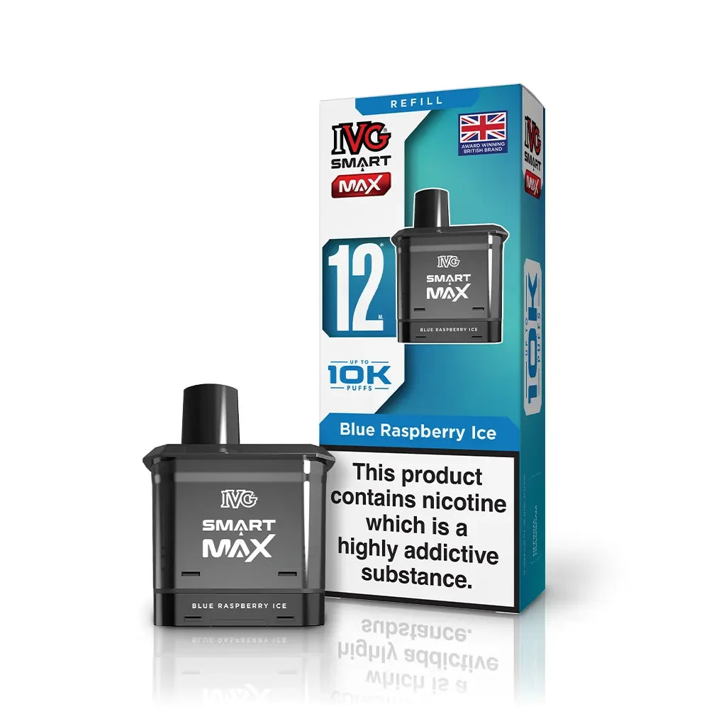 IVG Smart Max Refill Pods Blue Raspberry Ice Flavour