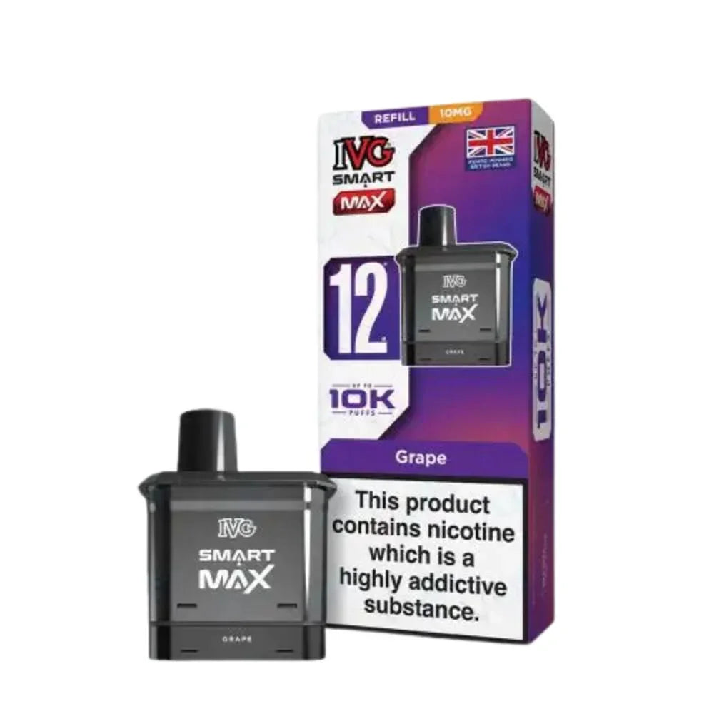 IVG Smart Max Refill Pods Grape Flavour 10mg