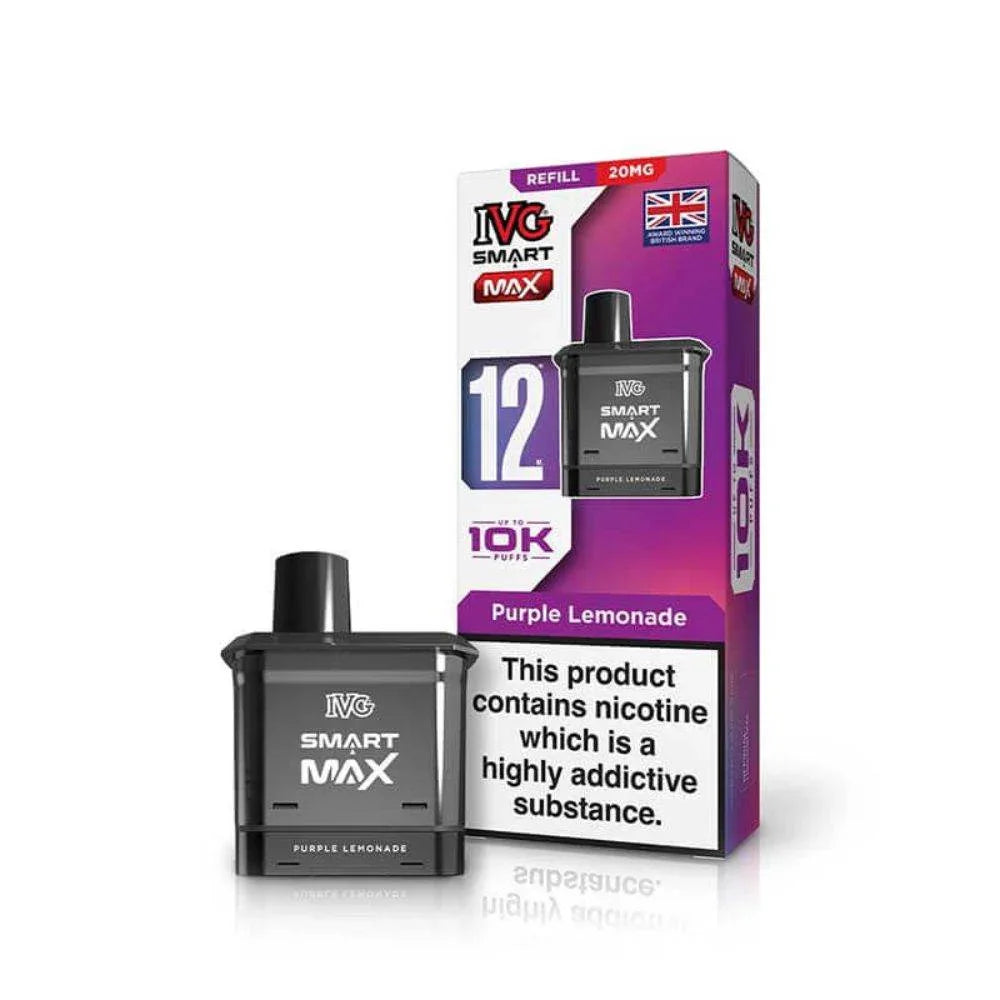 IVG Smart Max Refill Pods Purple Lemonade Flavour 20mg