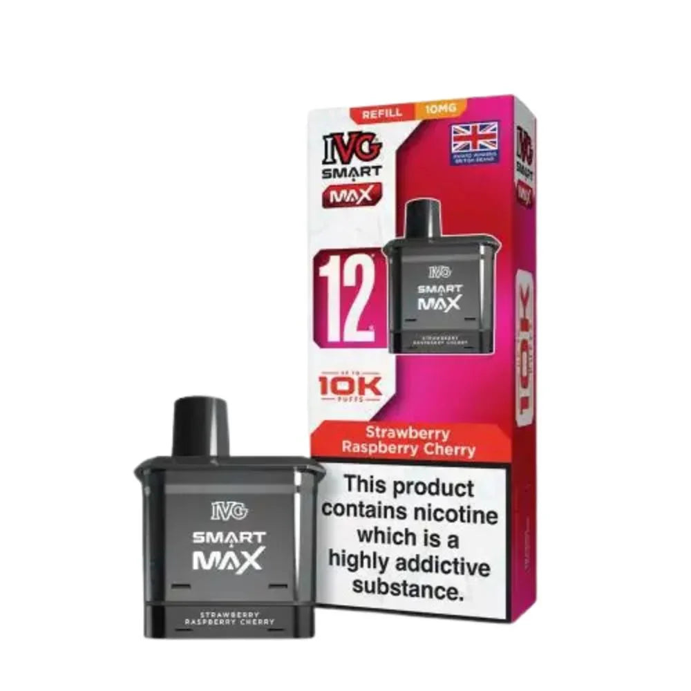 IVG Smart Max Refill Pods Strawberry Raspberry Cherry Flavour 10mg
