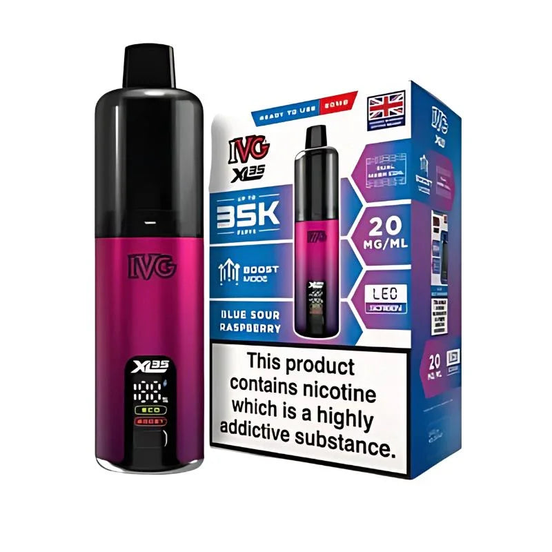 IVG XL 35K Vape Kit Blue Sour Raspberry Flavour