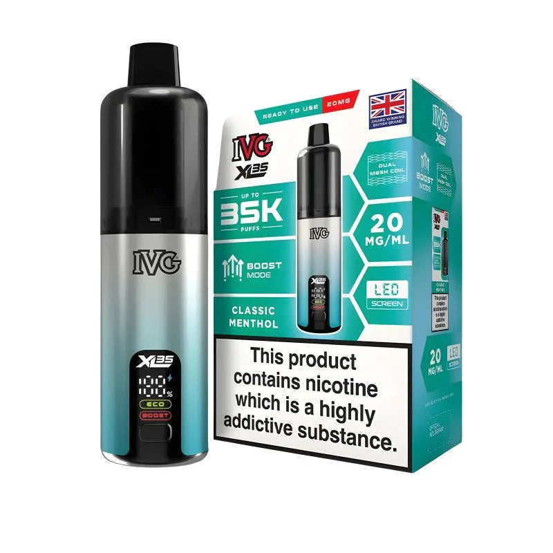 IVG XL 35K Vape Kit Classic Menthol Flavour