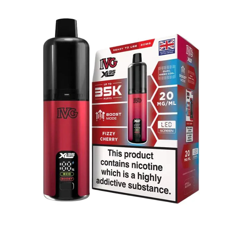 IVG XL 35K Vape Kit Fizzy Cherry Flavour