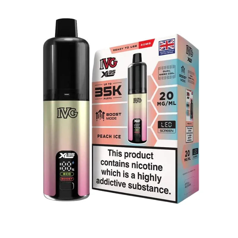 IVG XL 35K Vape Kit Peach Ice Flavour