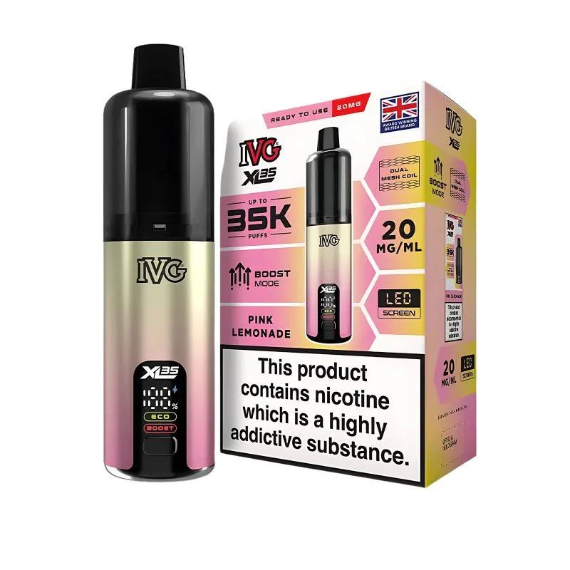 IVG XL 35K Vape Kit Pink Lemonade Flavour