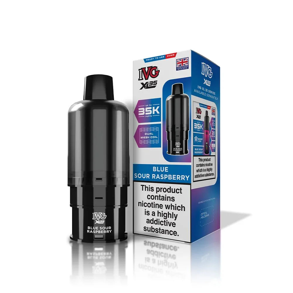 IVG XL 35K Prefilled Pod Blue Sour Raspberry Flavour