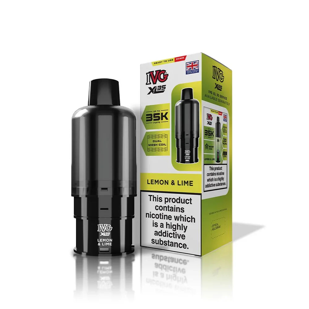 IVG XL 35K Prefilled Pod Lemon Lime Flavour
