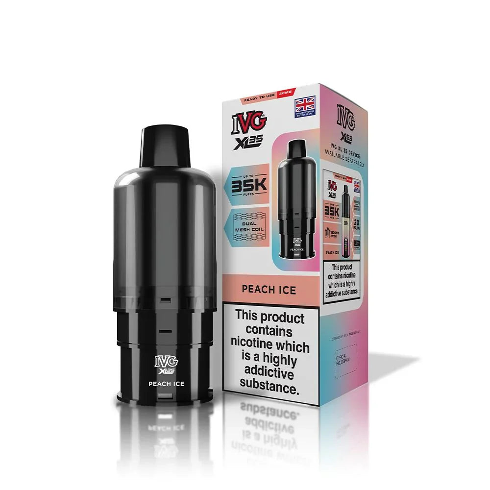 IVG XL 35K Prefilled Pod Peach Ice Flavour
