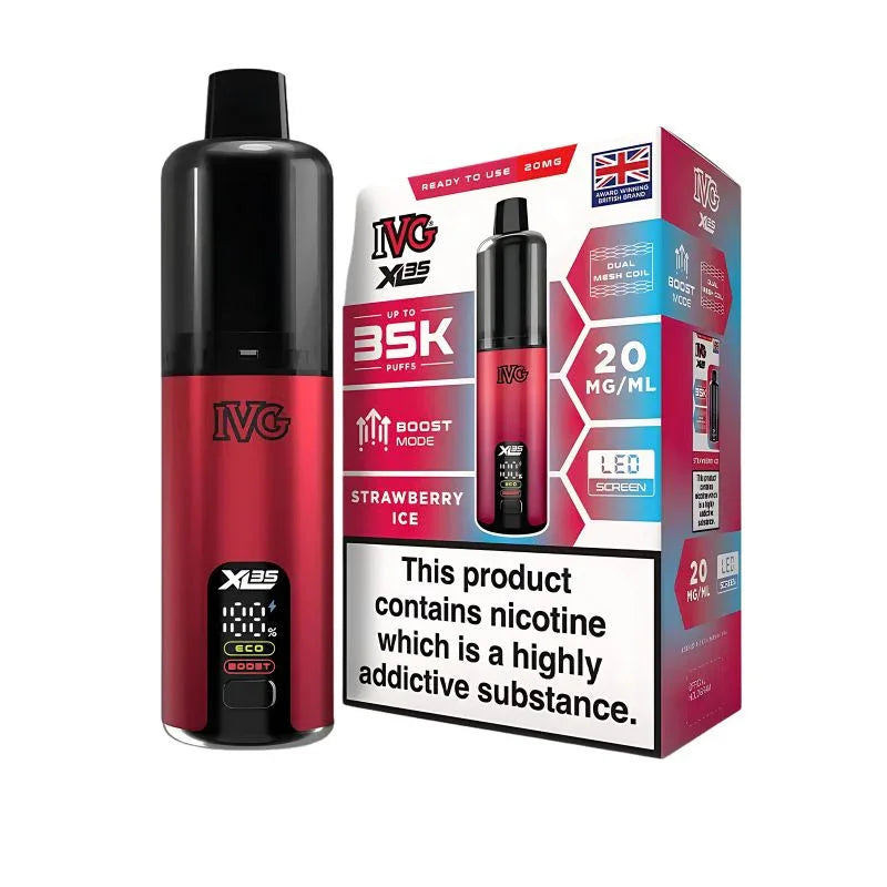 IVG XL 35K Vape Kit Strawberry Ice Flavour