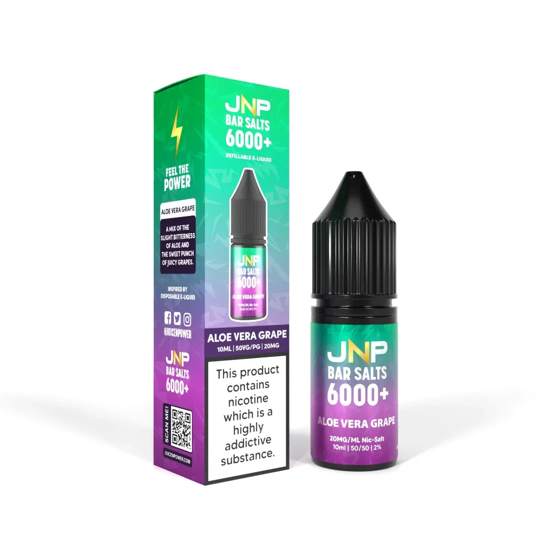 Jnp Crystal Nicotine Salt E-liquid Aloe Vera Grape Flavour