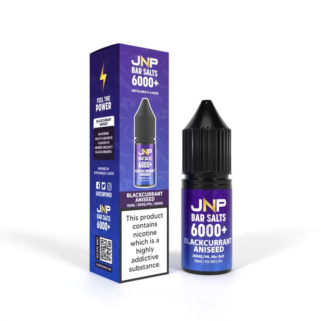 Jnp Crystal Nicotine Salt E-liquid Blackcurrant Aniseed Flavour