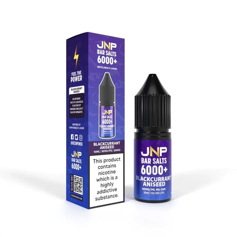 Jnp Crystal Nicotine Salt E-liquid Blackcurrant Aniseed Flavour