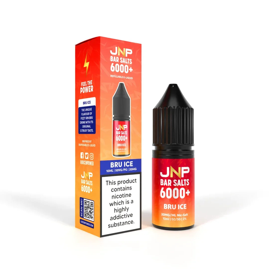 Jnp Crystal Nicotine Salt E-liquid Bru Ice Flavour