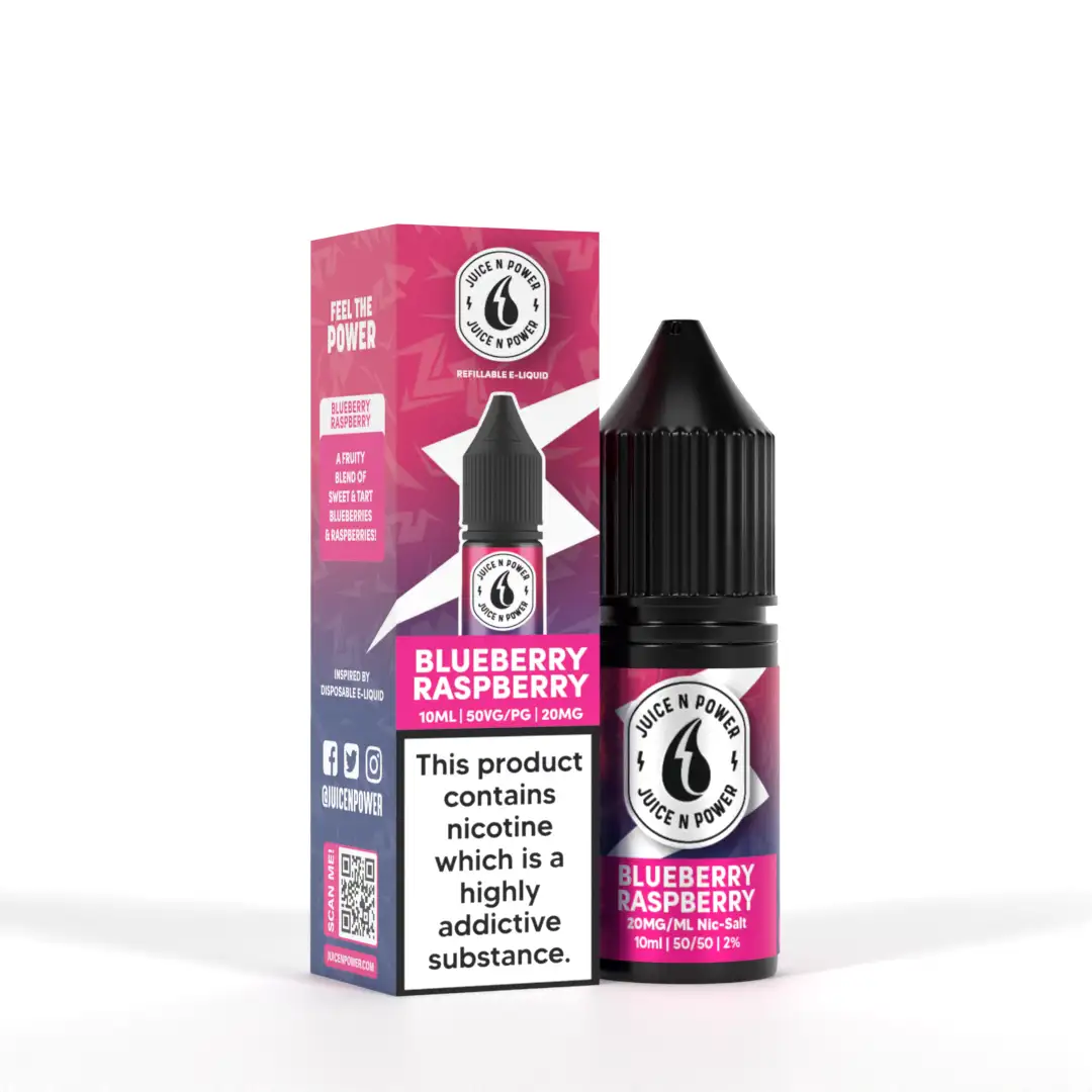 JNP Crystal Nicotine Salt E-liquid Blueberry Raspberry Flavour