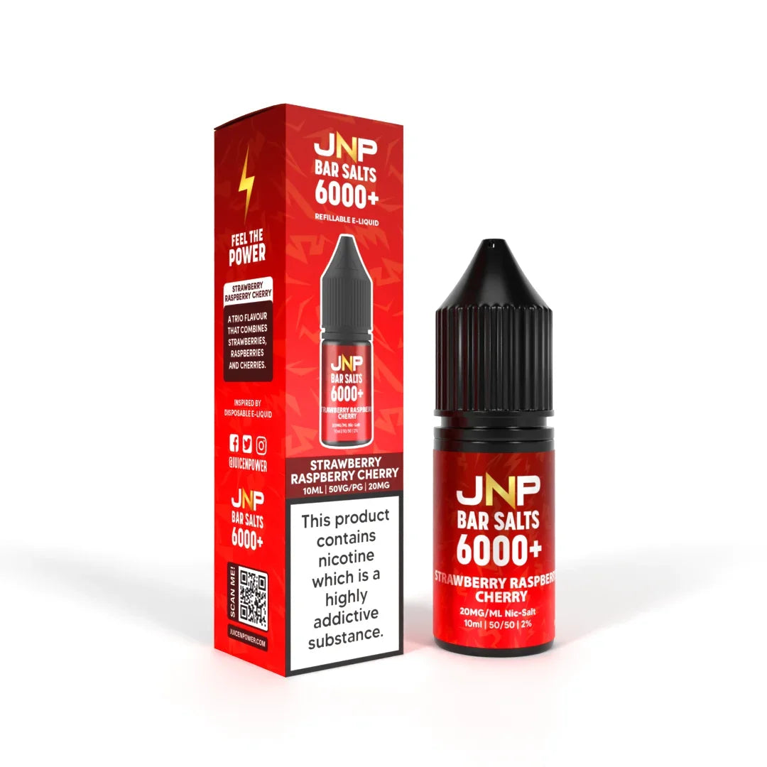 Jnp Crystal Nicotine Salt E-liquid Strawberry Raspberry Cherry Flavour