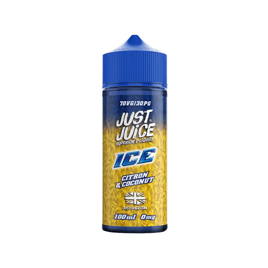 Just Juice Ice 70/30 VG/PG 100ML Shortfill Vape Liquid Citron And Coconut Flavour