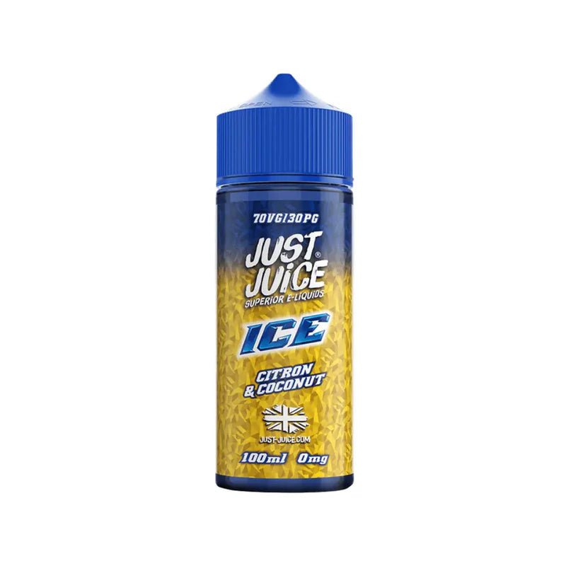 Just Juice Ice 70/30 VG/PG 100ML Shortfill Vape Liquid Citron And Coconut Flavour