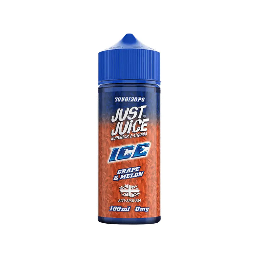 Just Juice Ice 70/30 VG/PG 100ML Shortfill Vape Liquid Grape And Melon Flavour