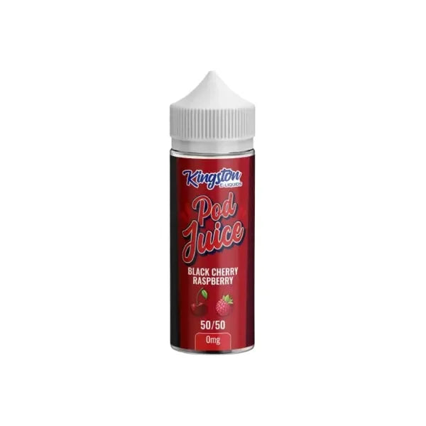 Kingston 50/50 Shortfill Vape Liquid Black Cherry Raspberry Flavour
