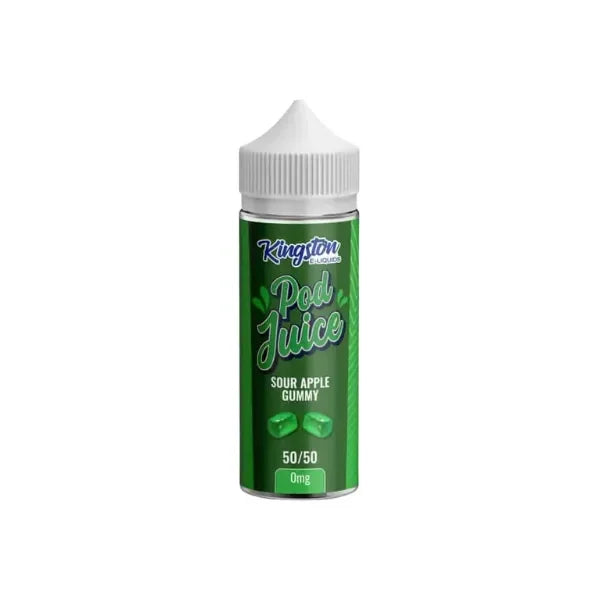 Kingston 50/50 Shortfill Vape Liquid Sour Apple Gummy Flavour