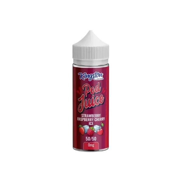 Kingston 50/50 Shortfill Vape Liquid Strawberry Raspberry Cherry Ice Flavour