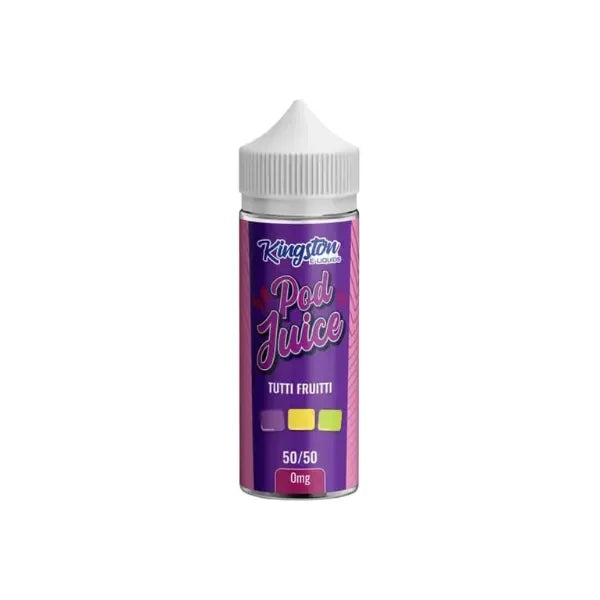 Kingston 50/50 Shortfill Vape Liquid Tutti Fruitti Flavour