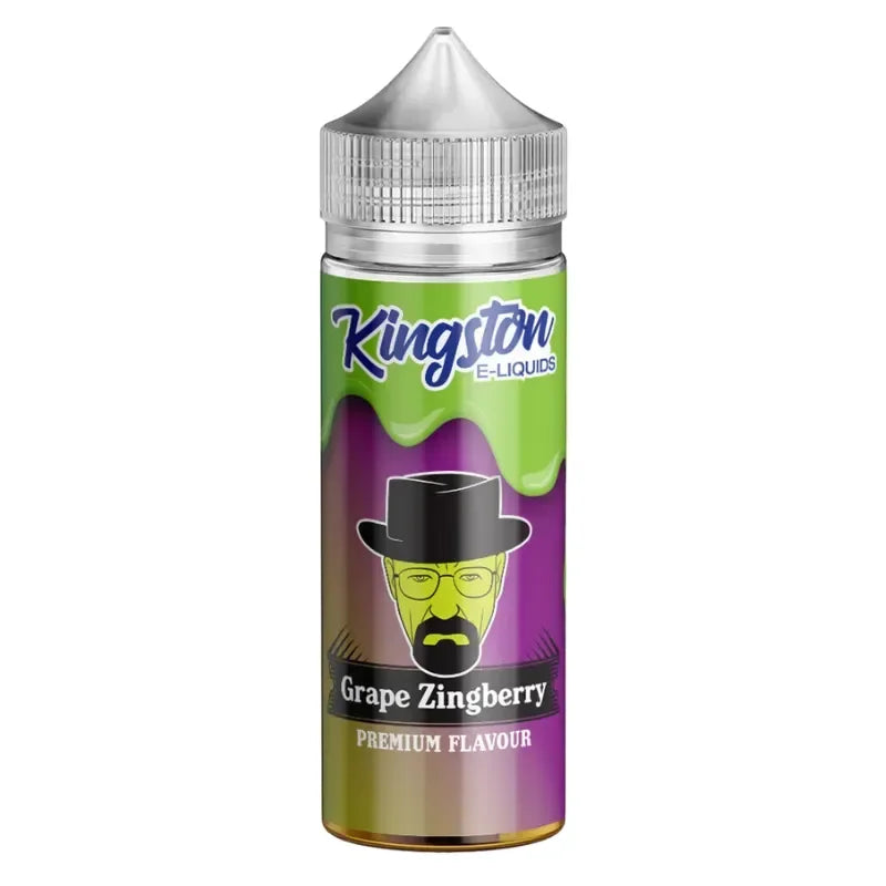 Kingston 70/30 VG/PG 100ml Shortfill E-liquid Grape Zingberry Flavour