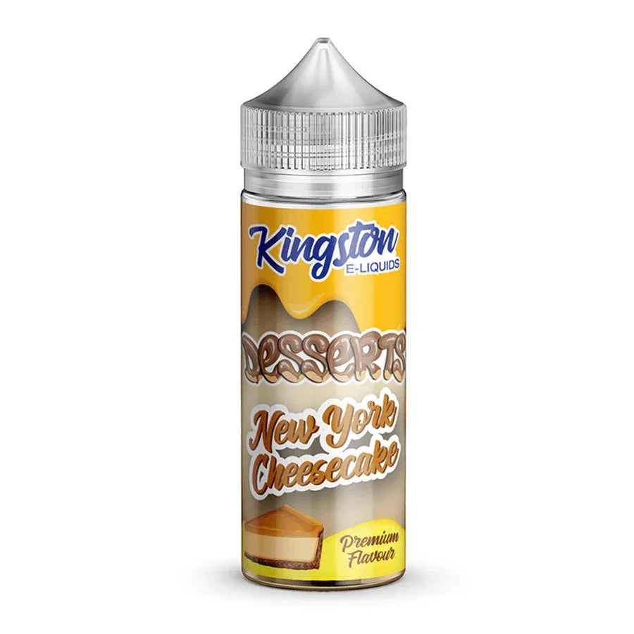 Kingston Desserts 70/30 VG/PG 100ml Shortfill E-liquid New York Cheesecake Flavour