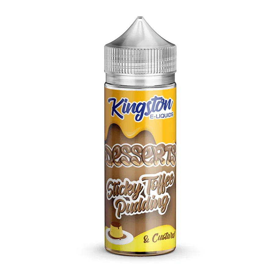 Kingston Desserts 70/30 VG/PG 100ml Shortfill E-liquid Sticky Toffee Pudding Flavour