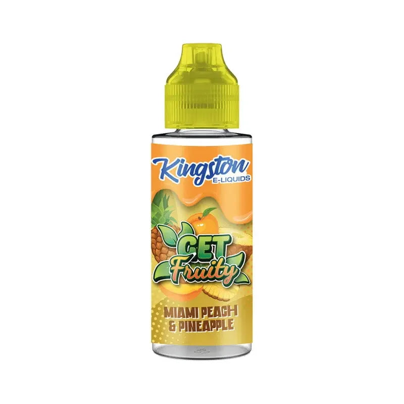 Kingston Get Fruity 100ml Shortfill Miami Peach And Pineapple Flavour