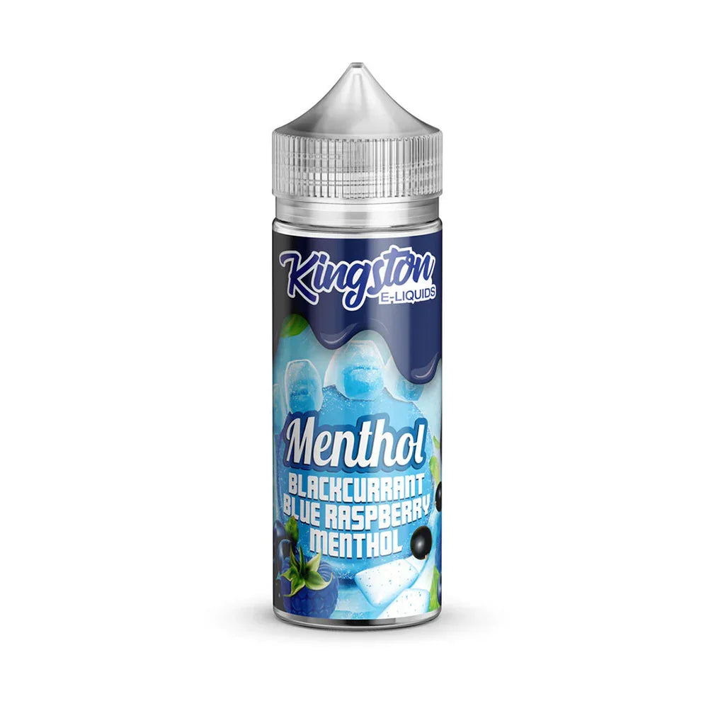 Kingston Menthol Range 70/30 VG/PG Shortfill Vape Juice Blackcurrant Blue Raspberry Menthol Flavour
