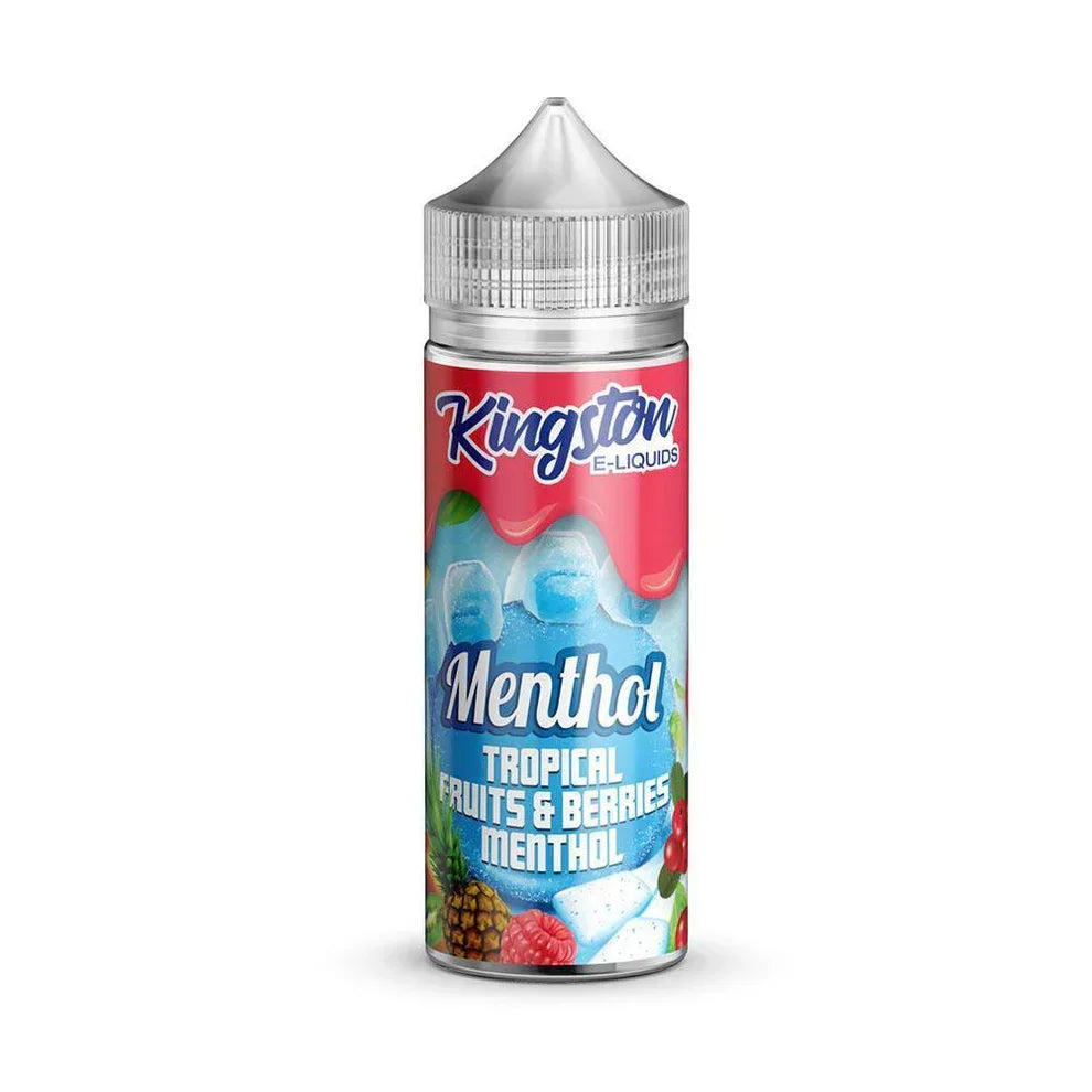 Kingston Menthol Range 70/30 VG/PG Shortfill Vape Juice Tropical Fruits And Berries Menthol Flavour
