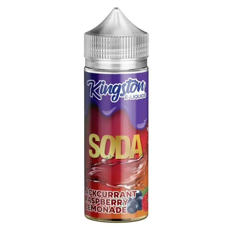 Kingston Soda 100ml Shortfill Vape Juice Blackcurrant Raspberry Lemonade Flavour