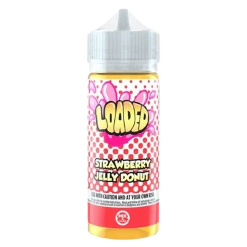 Loaded 100ML Shortfill Vape Juice Straw Jelly Donut Flavour