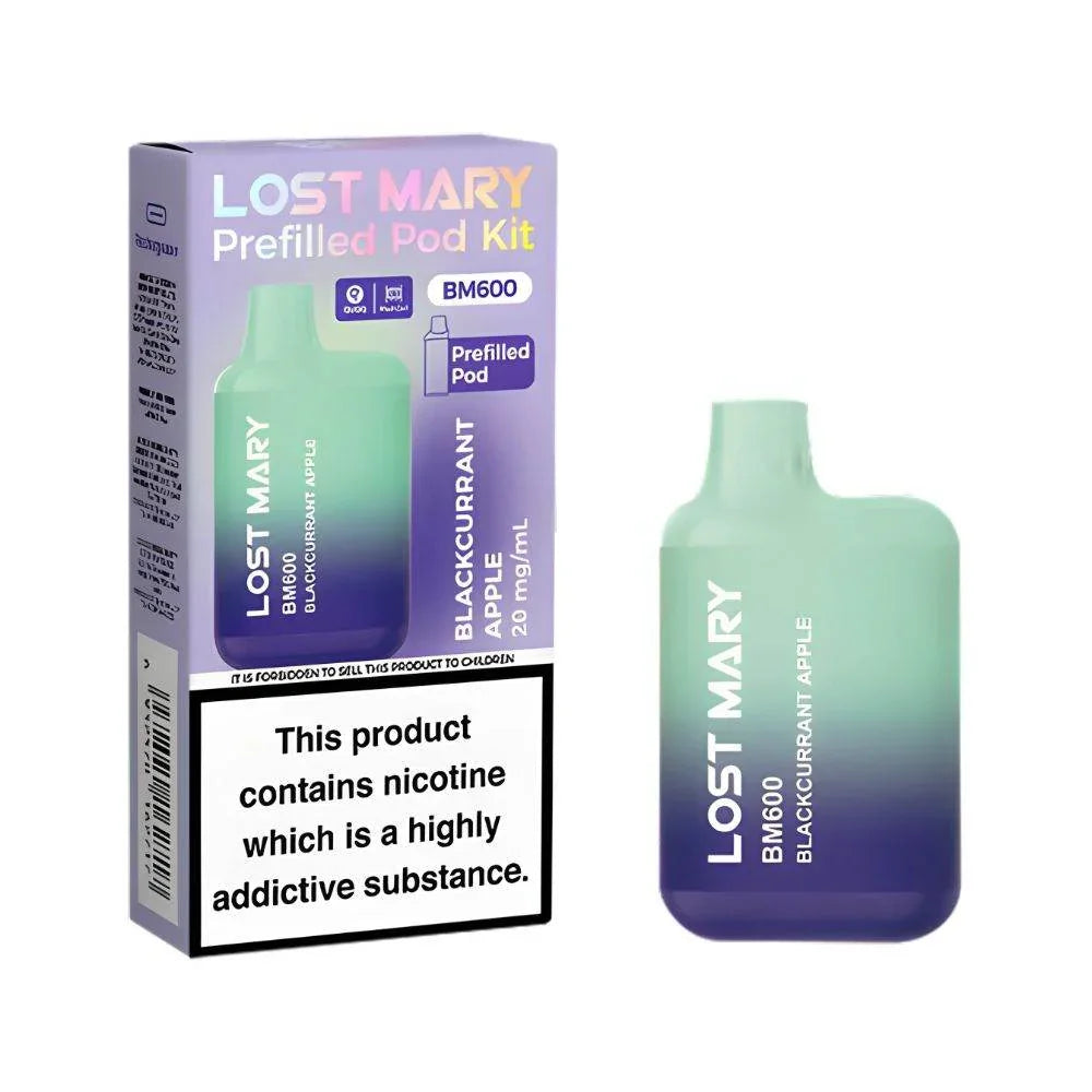 Lost Mary BM600 Pod Kit Blackcurrant Ice Flavour