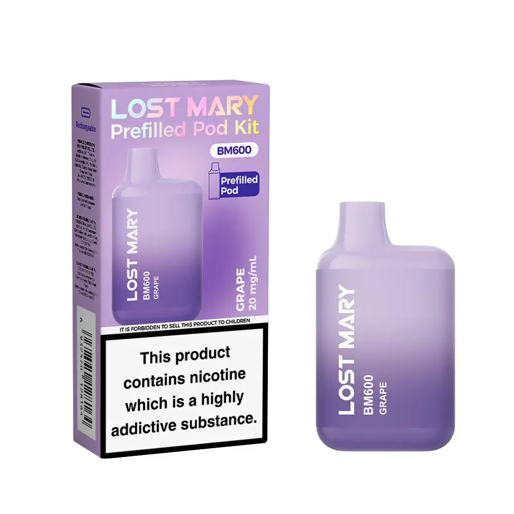 Lost Mary BM600 Pod Kit Grape Flavour