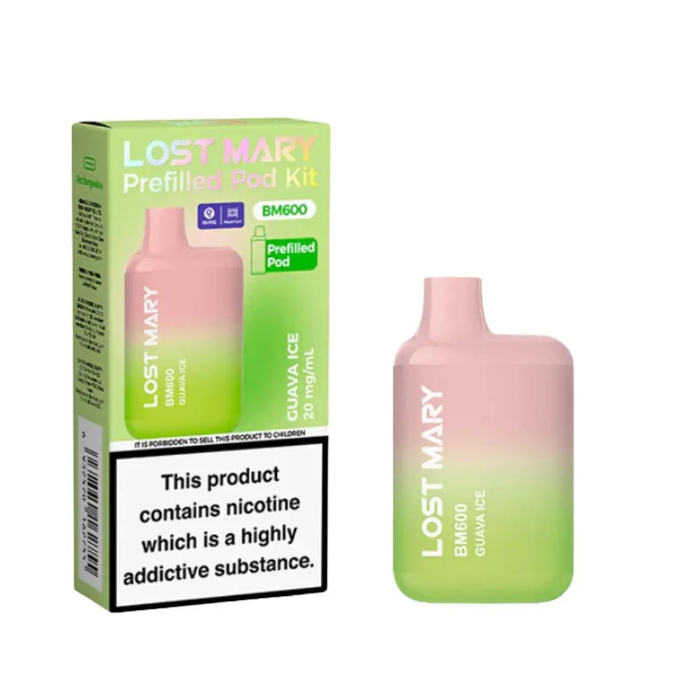 Lost Mary BM600 Pod Kit Guava Ice Flavour