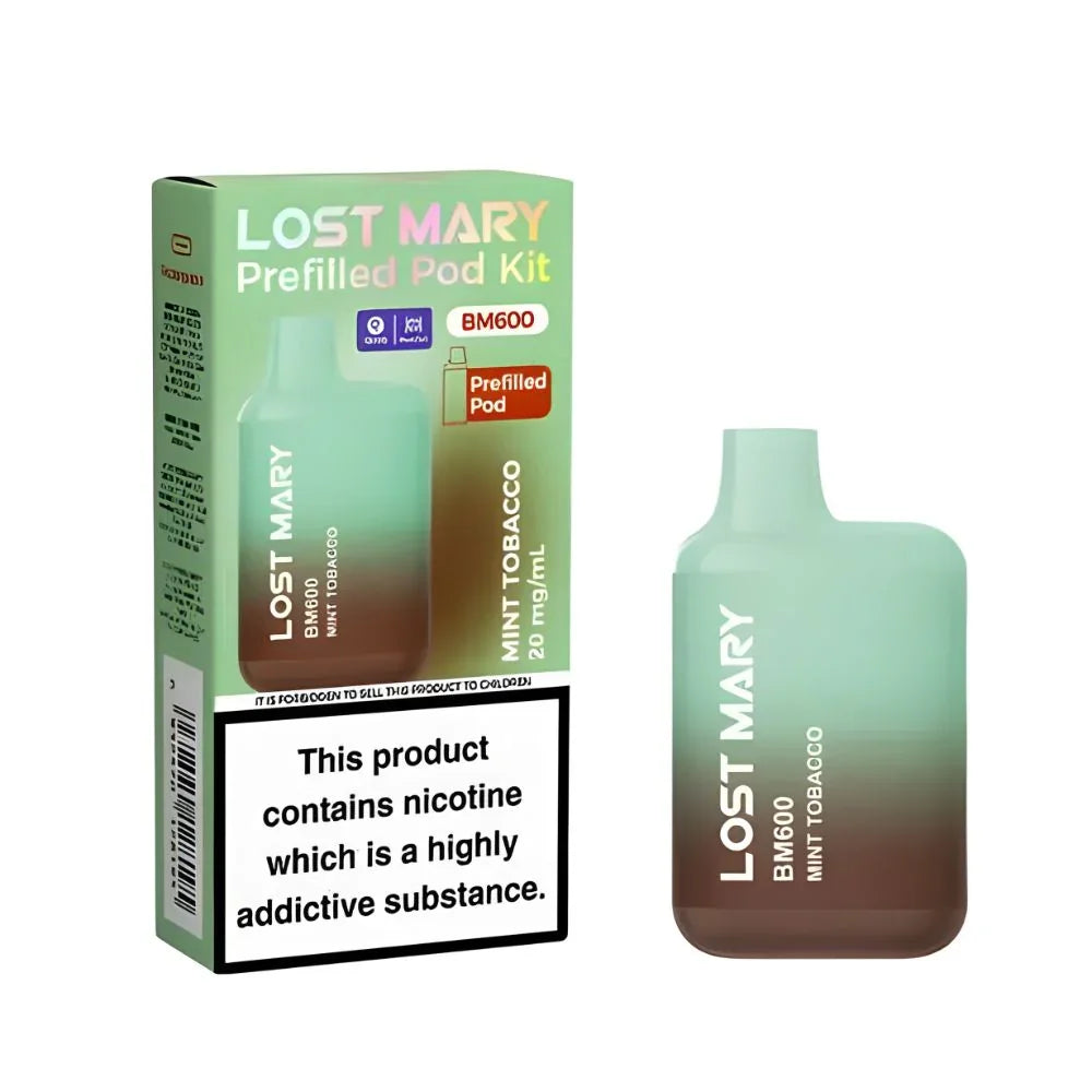 Lost Mary BM600 Pod Kit Mint Tobacco Flavour