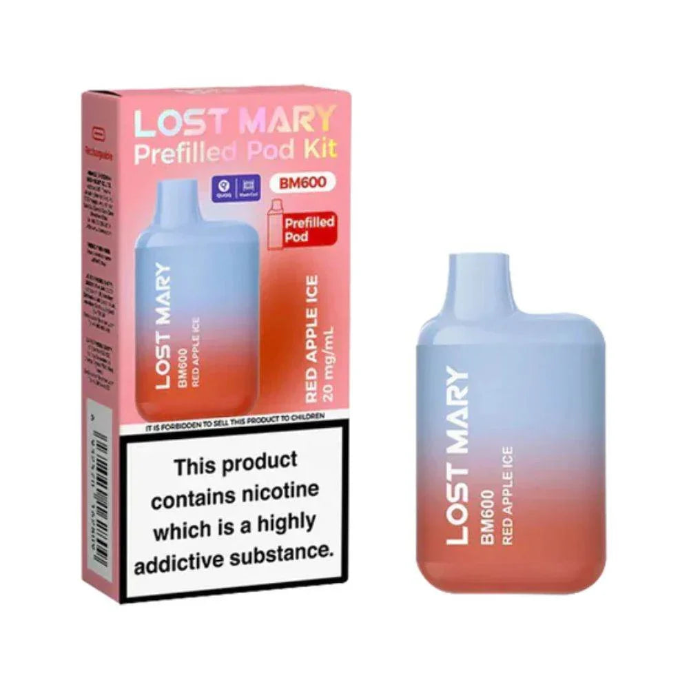 Lost Mary BM600 Pod Kit Red Apple Ice Flavour