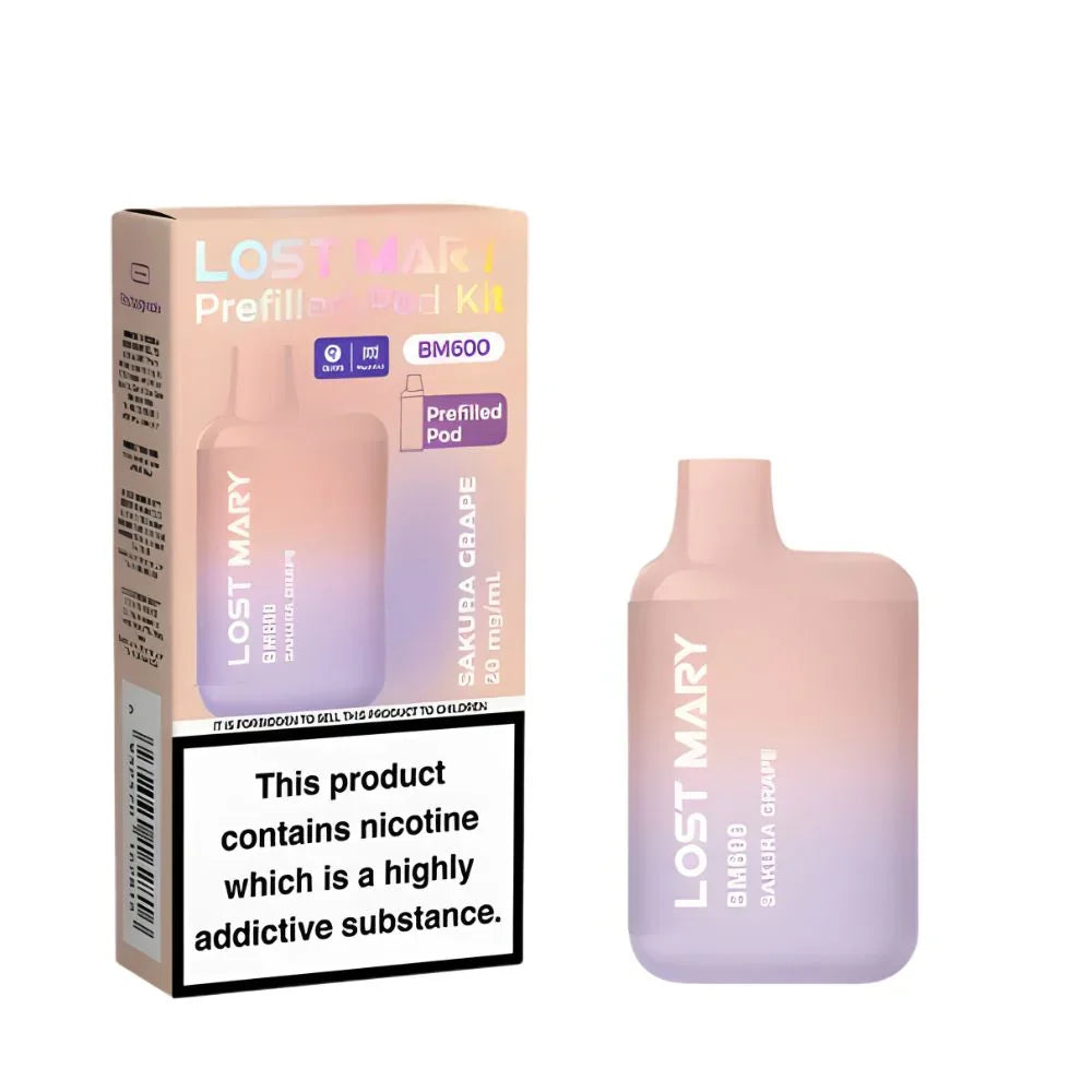 Lost Mary BM600 Pod Kit Sakura Grape Flavour