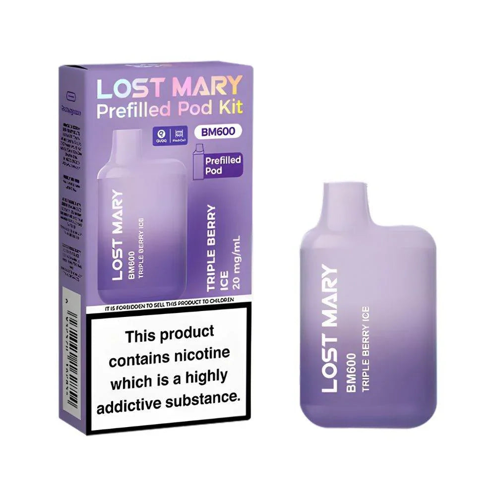 Lost Mary BM600 Pod Kit Triple Berry Ice Flavour
