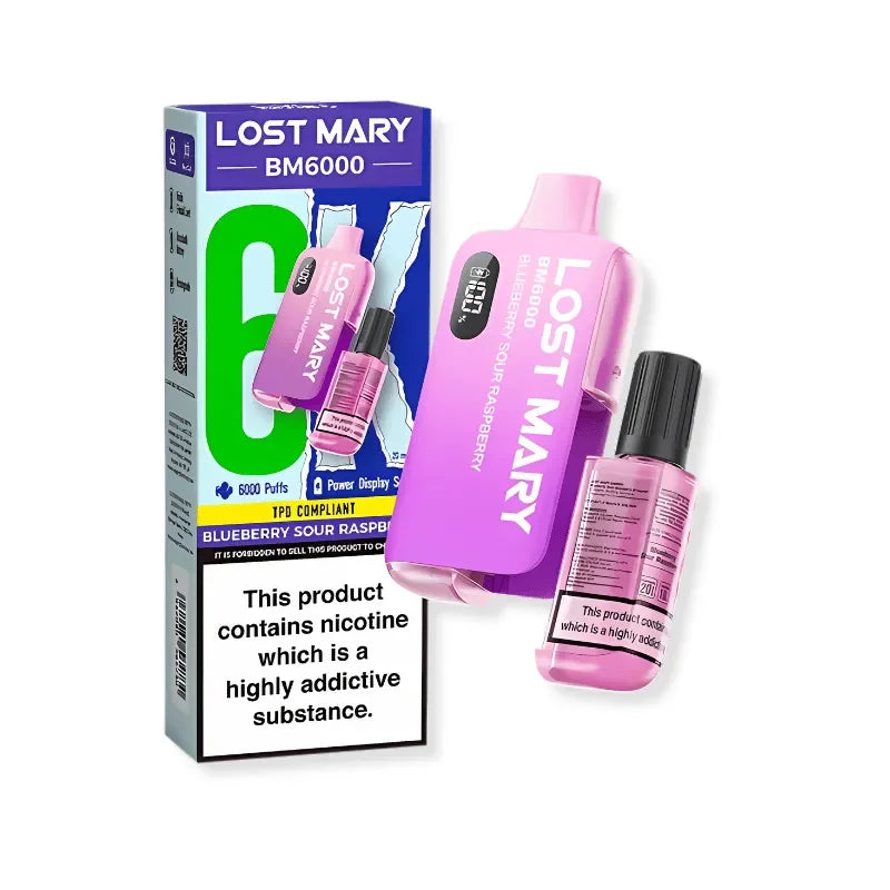 Lost Mary BM6000 Kit Blueberry Sour Raspberry Flavour