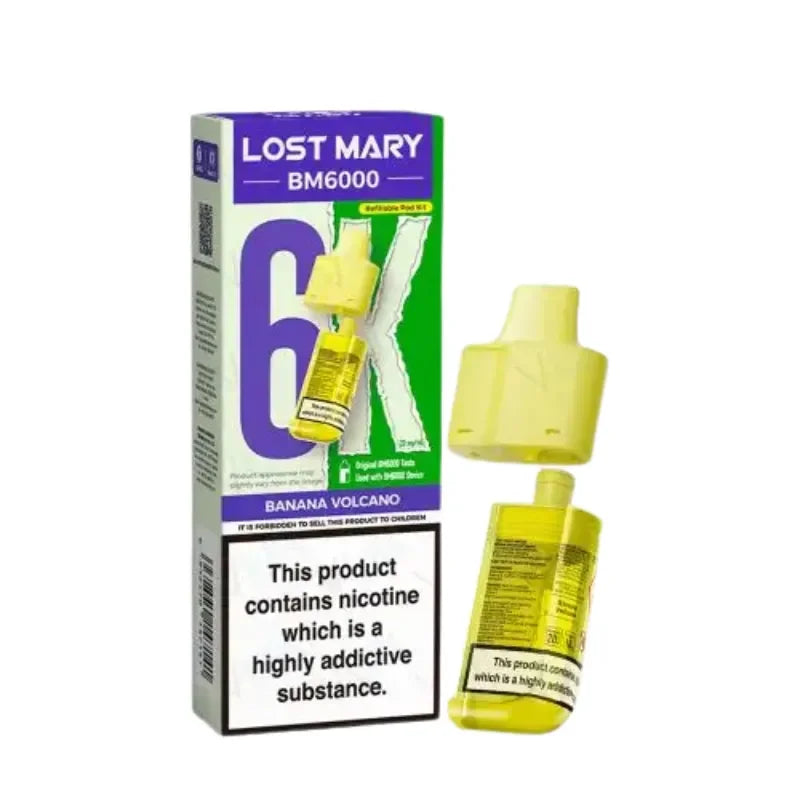 Lost Mary BM6000 Vape Pods Banana Volcano Flavour
