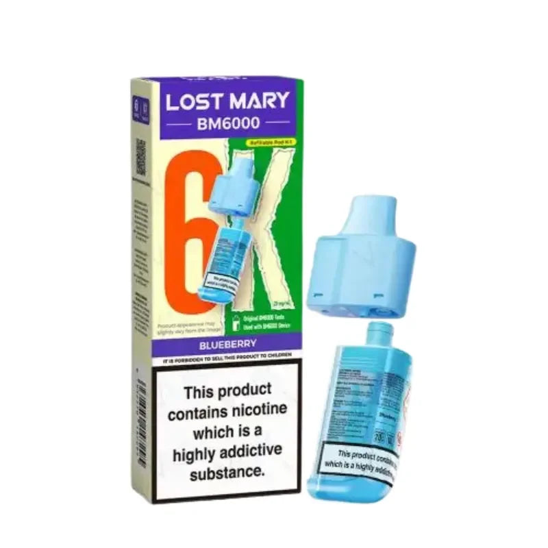 Lost Mary BM6000 Vape Pods Blueberry Flavour