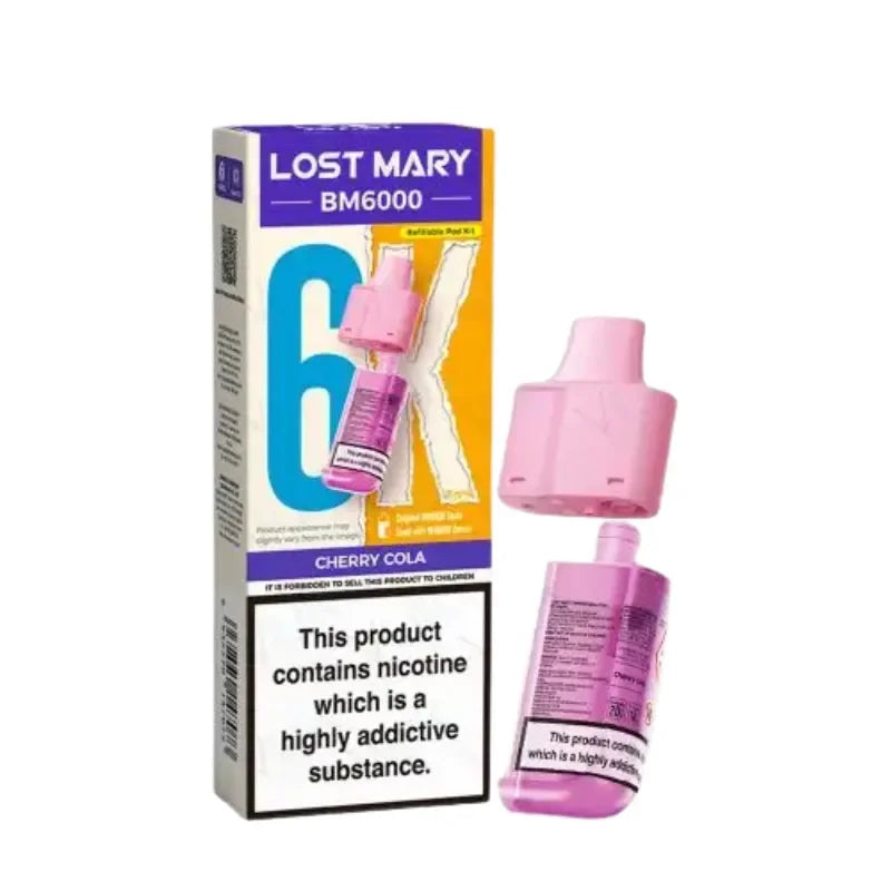 Lost Mary BM6000 Vape Pods Cherry Cola Flavour
