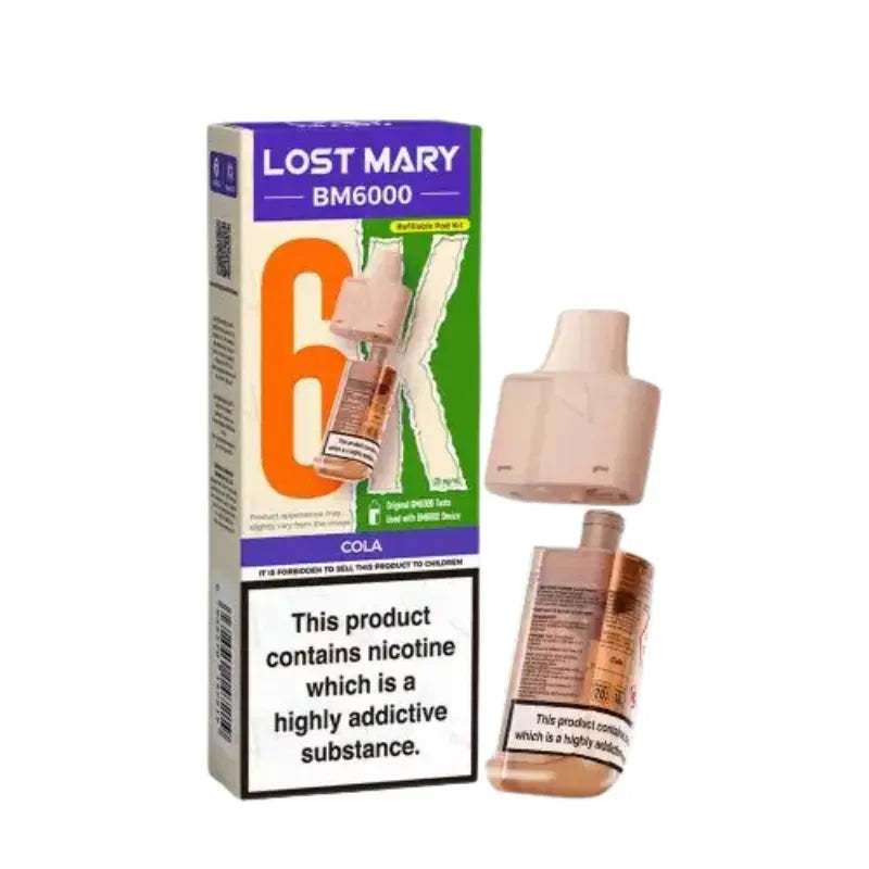 Lost Mary BM6000 Vape Pods Cola Flavour