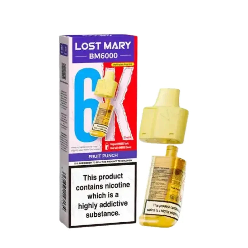 Lost Mary BM6000 Vape Pods Fruit Punch Flavour