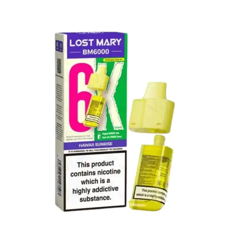 Lost Mary BM6000 Vape Pods Hawai Sunrise Flavour